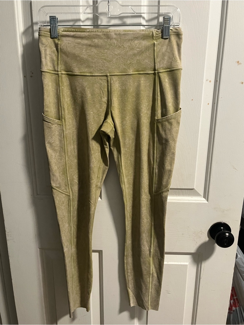 🍋LIKE NEW Lululemon Fast & Free HR Tight 25" Ice Dye - Ice Wash Hazel Green - 8
